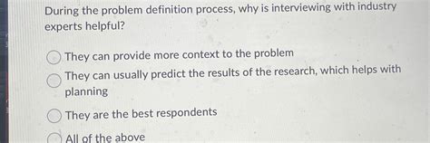 Problem Definition Process 的图像结果