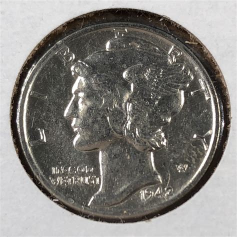 1942 Silver Mercury Head Dime*High Grade with Nice Luster | Property Room