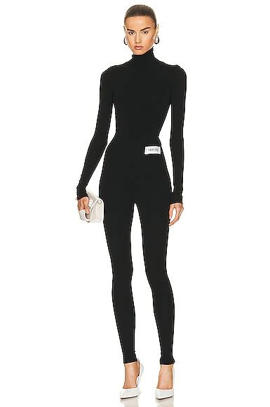 Dolce & Gabbana Turtleneck Long Sleeve Jumpsuit in Black | FWRD