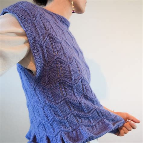 PONGO VEST Knitting Pattern | Sleeveless Lace Sleeveless Top PDF ...