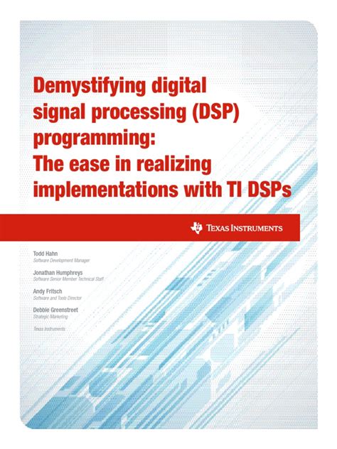 Digital-Signal Processor Programming 的图像结果