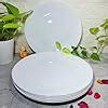 Buy Homefrills Premium Opal Glass Plain White 6 Pieces Plate Set for ...