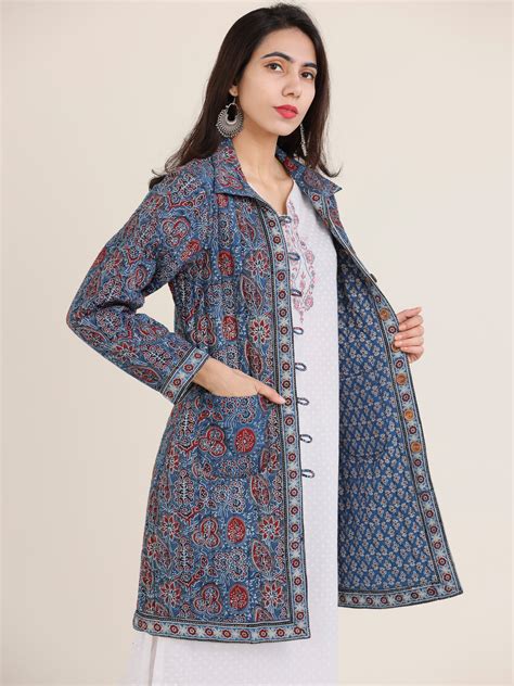 Shishir Roheen Ajrakh Quilted Reversible Jacket – InduBindu