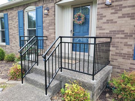 Front Porch Metal Handrails