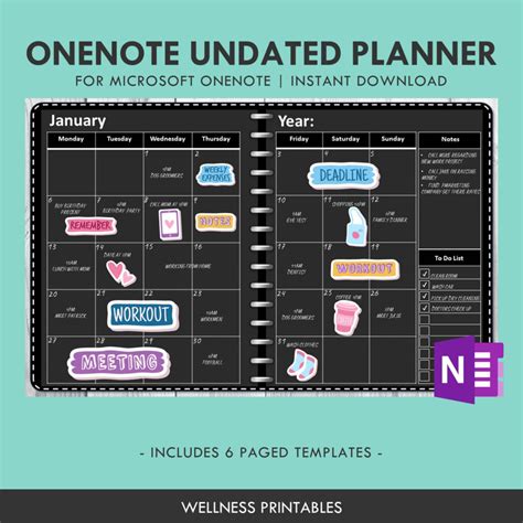 Image result for OneNote Bullet Journal Template