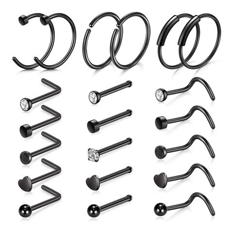 Buy D.Bella 20G Nose Rings for Women Nose Piercings Jewelry ...