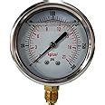 Pressure Gauge (Glycerine Filled) Range- 0 to 21kg Dial size 63mm ...