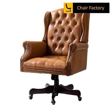 Insignia 100% Genuine Leather President Office Chair | Chair Factory