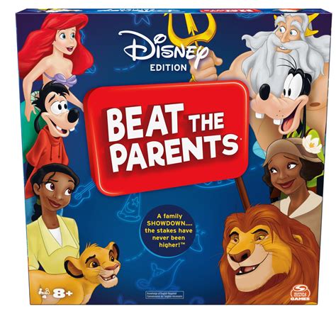 Beat The Parents Disney Edition Board Game, Kids vs. Parents Family ...