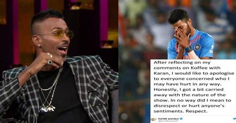 Hardik Pandya Apologises After Being Slammed For Misogynic Comments ...