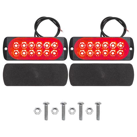 2Pcs 12 Led Car Emergency Light Emergency Warning Lights Waterproof ...