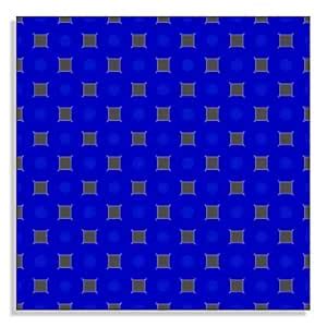 Canvas Wall Art Painting Brown Blocks Blue Pattern UnFramed Decor for ...