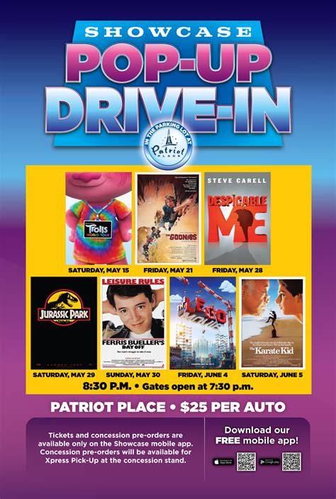 Patriots Place Foxboro POP UP Drive in Movies Spring 2021 - 365 things ...