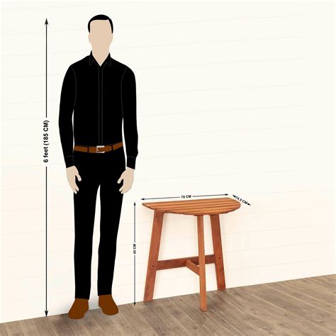 Buy Juliet NXT Fixed Wall Table - Brown from Home Centre at just INR ...