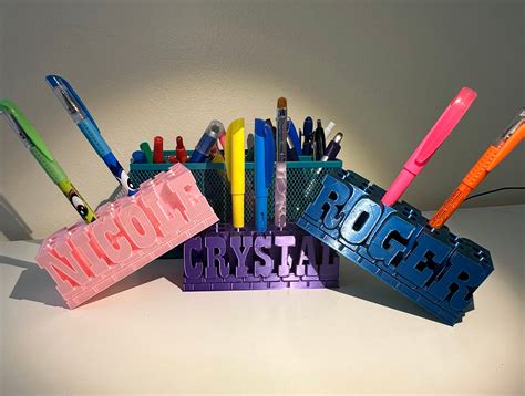 Pen Holder 3d Printed Personalized - Etsy