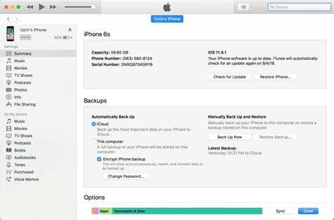 How to Backup iPhone to Computer Using iTunes 的图像结果