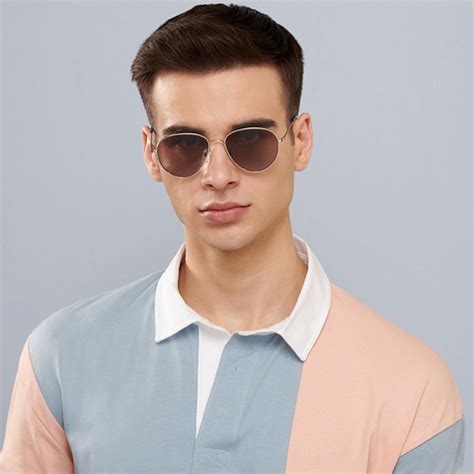 Buy Silver Black Brown Grey Gradient Full Rim Round John Jacobs JJ ...