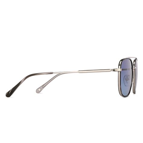 Buy Blue Silver Black Full Rim Aviator John Jacobs JJ Tints JJ S13895 ...