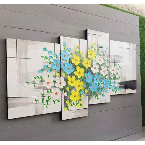 Jual HIASAN DINDING LUKISAN TANGAN BUNGA KAMBOJA LOTUS TERATAI CANTIK ...