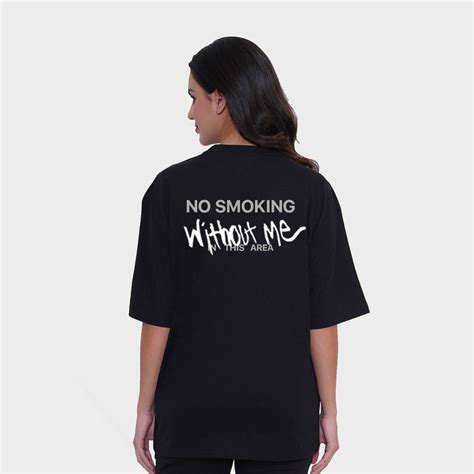 Carbon TM Bold Print Cotton T-shirt Women - Oversized Black ( – Carbon ...