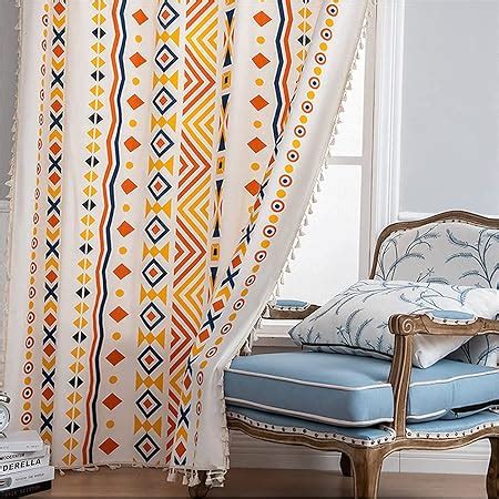 Buy Urban Space Bohemian 100% Cotton Curtain for Window Bedroom, Living ...