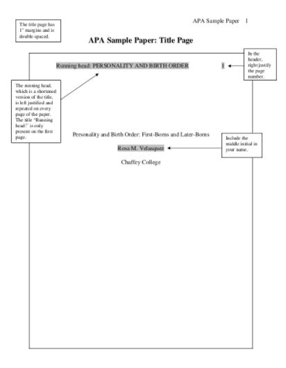 Image result for APA Formatted Paper Example