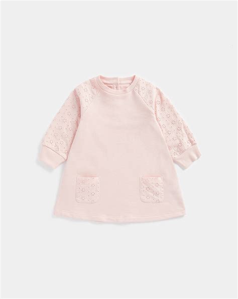 Buy Mothercare Girls Full Sleeves Casual Dress -Pack of 1-Dark Blue ...