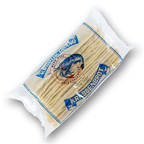 Kroepoek with prawns, unbaked, large, Indonesia, 500g, bag | GOURMET ...