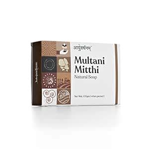 Buy AAYUVARDHANAM Multani Mitti Natural Soap 100gm Online at Low Prices ...
