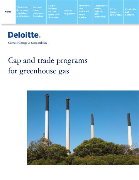 Can and Trade - bkl. - Cap and trade programs for greenhouse gas The ...