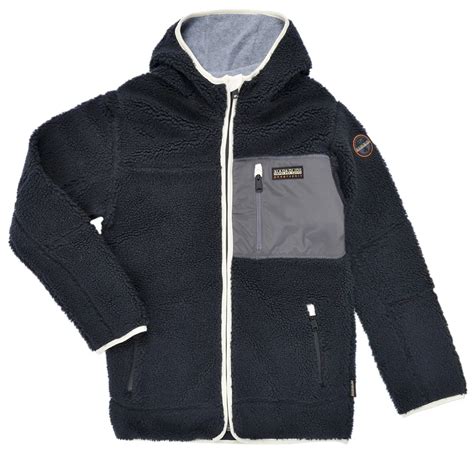 Napapijri K YUPIK FZH 3 boys's Children's fleece jacket in Black ...