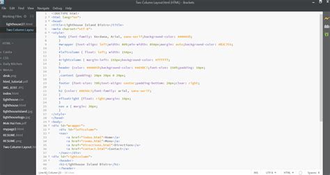 Image result for 2 Column in HTML CSS