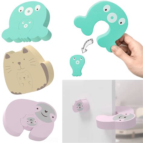 Buy Easy Storage Door Finger Pinch Proof Guard 3pk. XPECIAL Cartoon ...