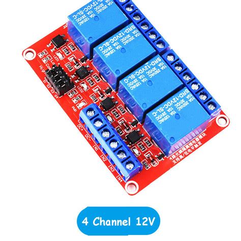 Red Relay Board Module with High/Low Level Trigger Optocoupler