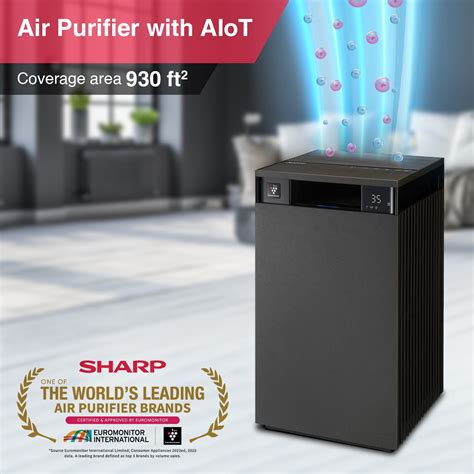 SHARP FX-S120M-H Air Purifier for Home | Area Coverage 930 sq feet | W