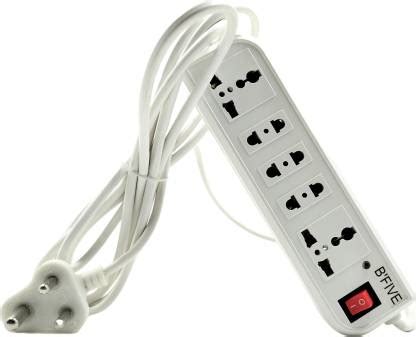 b'five power strip 5 Sockets With Switch & 2.5 Meter Heavy Duty Cord 3 ...