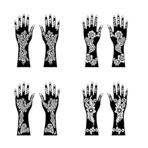 ORDERSHOCK Full Combo Mehndi Stencil Sticker Collection for Easy ...