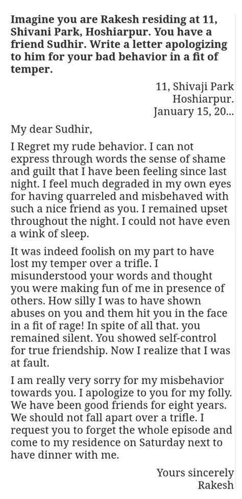 How To Write An Apology Letter To A School Management - Design Talk