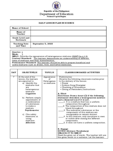 Appearance of heterogeneous mixture | PDF