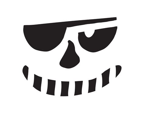 Halloween Pumpkin Stencils Pirate - 15 Free PDF Printables | Printablee