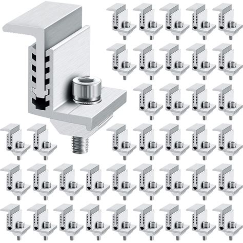 Zhengmy Solar End Clamp Solar Panel Mounting Z Bracket Mid Clamps ...