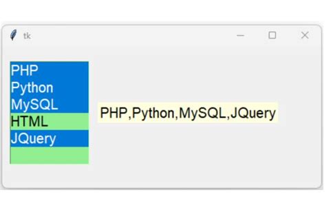 Image result for Python Windows within ListBox