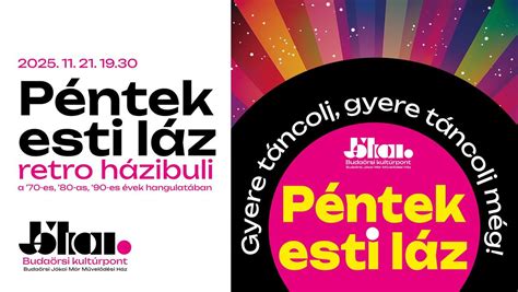 Péntek esti láz // Retró házibuli a ’70-es, ’80-as, ’90-es évek ...