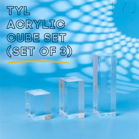 TYL ™ Clear Acrylic Cube Set – The Yellow Lens Accessories