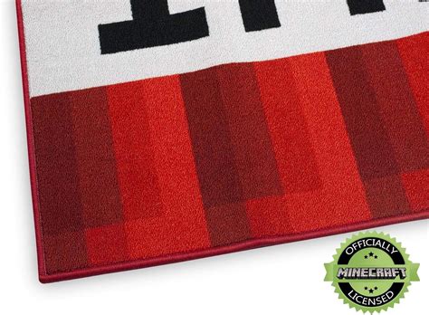 MINECRAFT Area Rug TNT Block Decorations Merch Video India | Ubuy