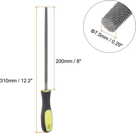 సోర్సింగ్ మ్యాప్ రౌండ్ ఫైల్ 8 అధిక కార్బన్ హార్డెన్ | Ubuy India