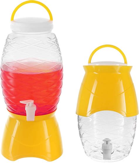 Amazon.com | Zilpoo Plastic Party Beverage Dispenser with Stand & Spout ...