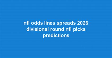 NFL odds, lines, spreads: 2026 Championship Round NFL picks, predictions from proven model - SportsL HD Wallpaper