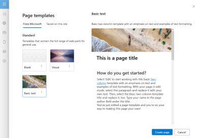 Image result for Creating a SharePoint Page
