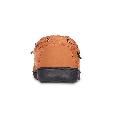 isotoner Carter Boater Men's Water Repellent Microsuede Memory Foam ...